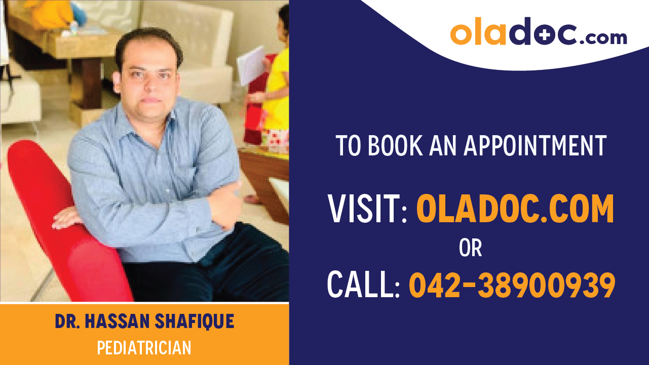 Book appointment with Dr.Hassan Shafique-best Pediatrician in Lahore